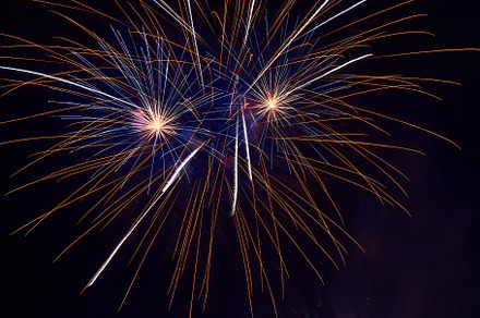 Fireworks at the summer party
