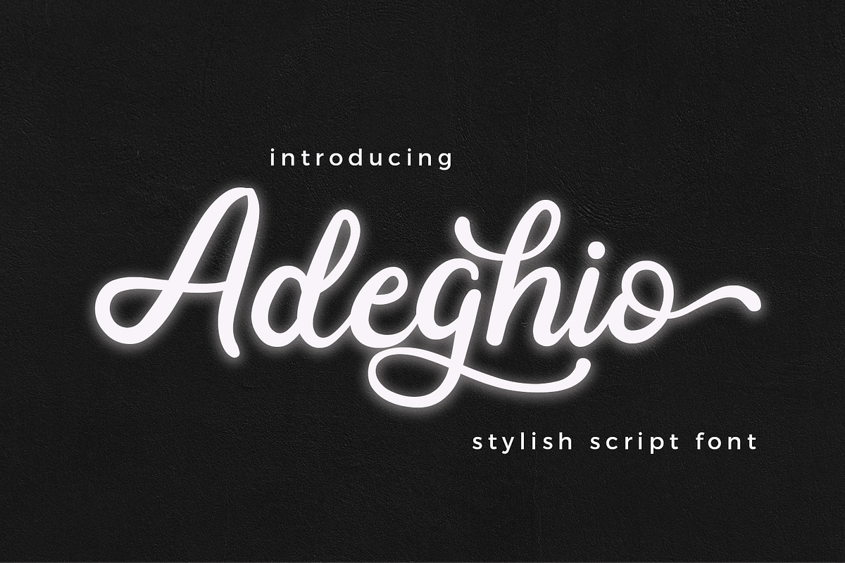 Adeghio Stylish Script Font