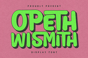 Opeth Wismith Display Font, a Sans Serif Font by Maulana Creative