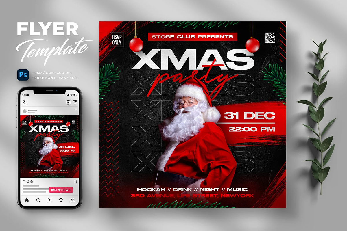 Christmas Flyer Template, a Flyer Template by Hubzway