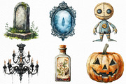 Vintage Aesthetic Halloween PNG, an Illustration by Craft Nest (Thumbnail 5 of 6)
