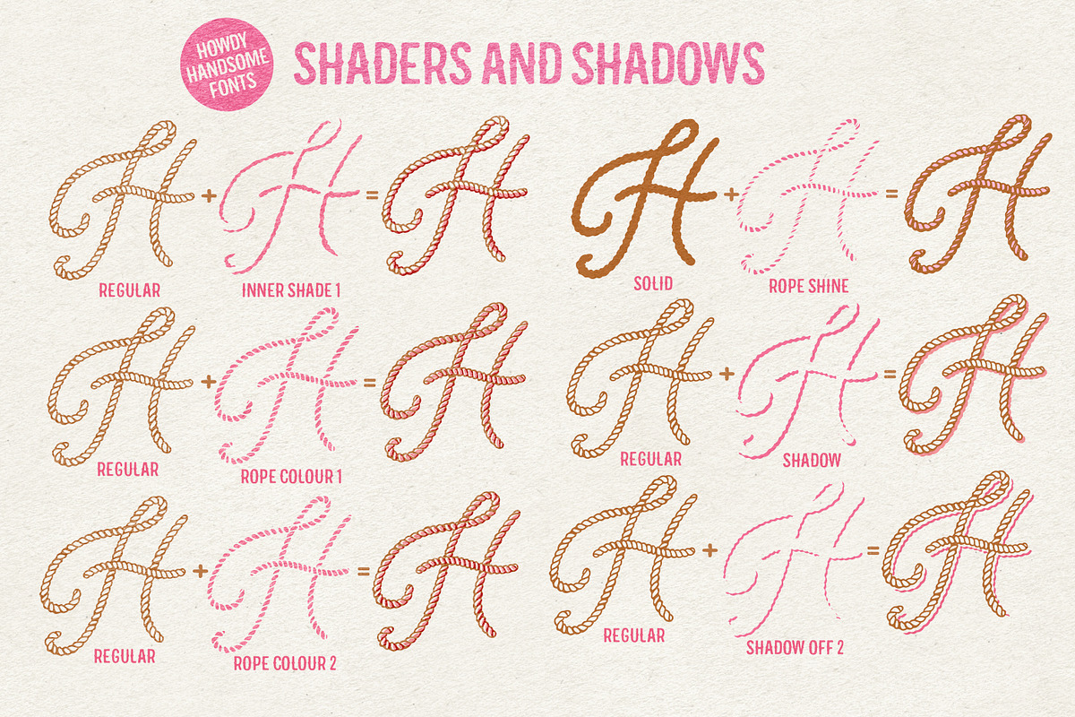Howdy Handsome Layered Font Duo, a Script Font by Nicky Laatz (Photo 10 of 39)