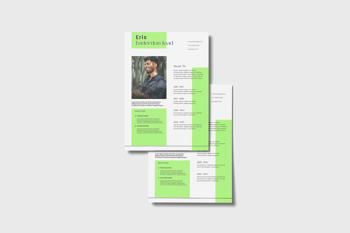A4 Resume Mockup, a Mockup by Graphicbars (Photo 2 of 8)