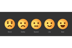 Feedback Scale Service with Emotion, a Food Illustration by Vector Creator
