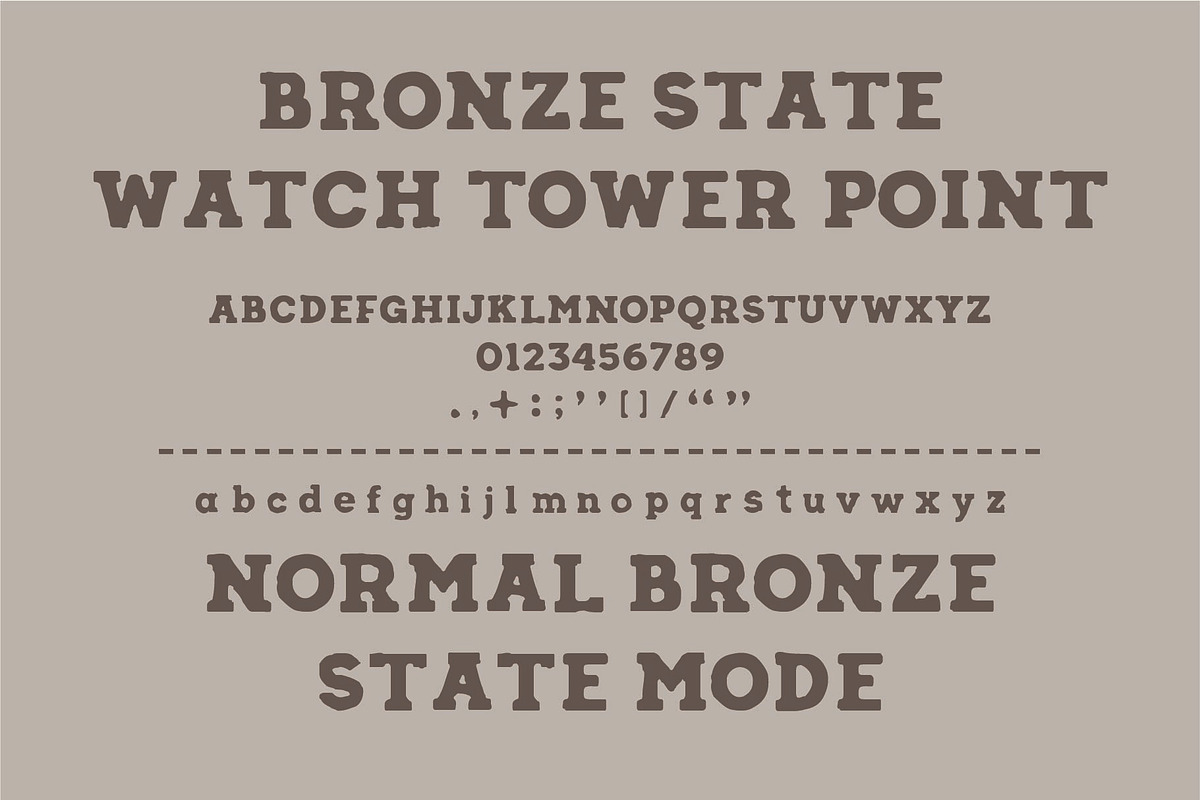 Bronze State - Slab Serif, a Slab Serif Font by Rusted Works (Photo 3 of 6)