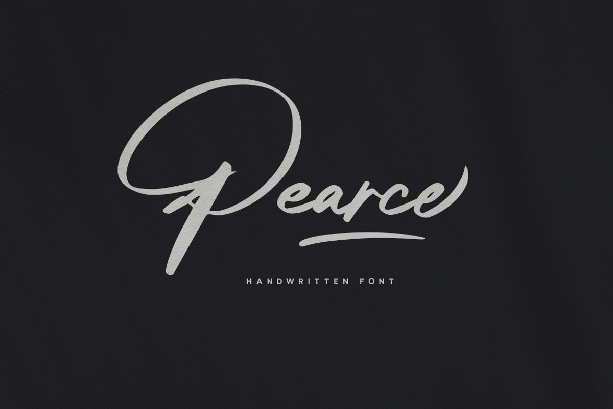 PEARCE - Handwritten Font, a Handwritten Font by Anxiety Studio (Photo 1 of 11)