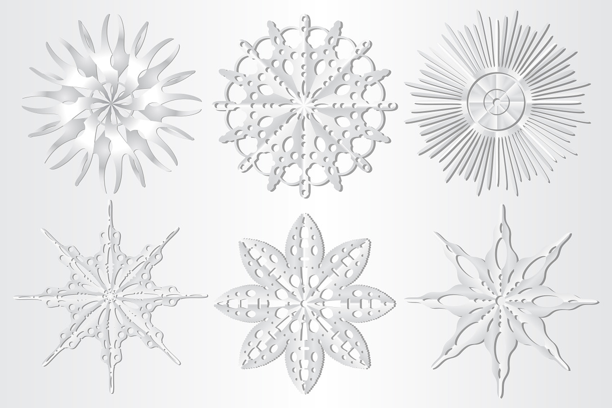 Paper Snowflakes, a Background Graphic by Anna Art (Photo 2 of 2)
