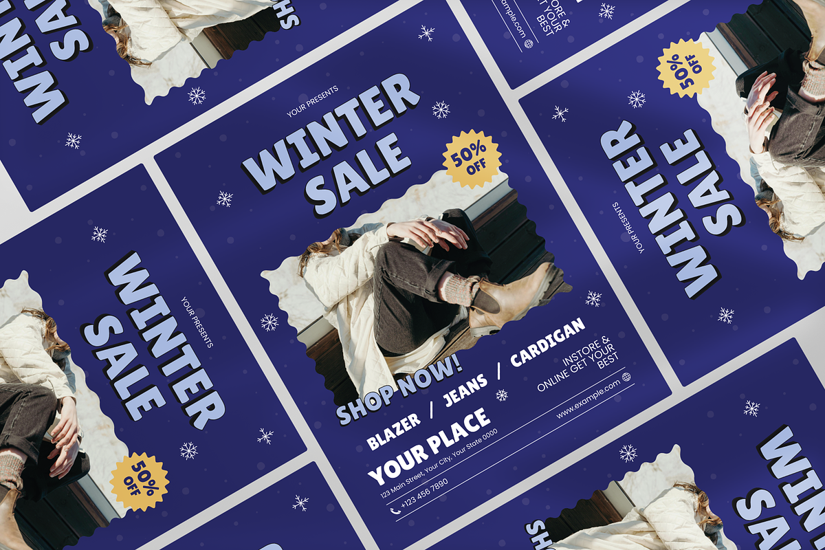 Fashion Winter Sale Flyer, a Flyer Template by Annora Studio (Photo 5 of 5)