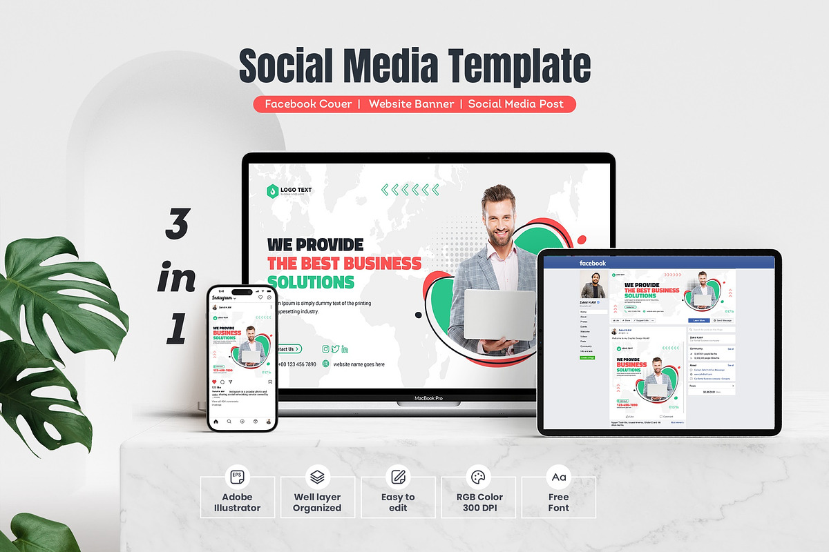 Social media cover post banner design