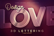 SALE 9 Creative 3D Lettering Sets, a Graphic by TVartworks (Thumbnail 59 of 60)