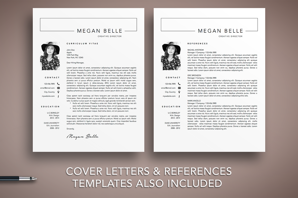 Professional Resume Cv Template, a Resume Template by The Creative Resume (Photo 4 of 8)