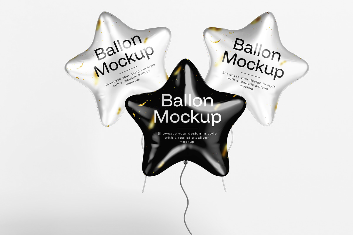 Start Foil Balloon Mockup, a Product Mockup by SLAB! Design (Photo 7 of 7)