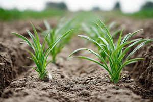 Young green plants growing in neat, a Nature Photo by MistyDay