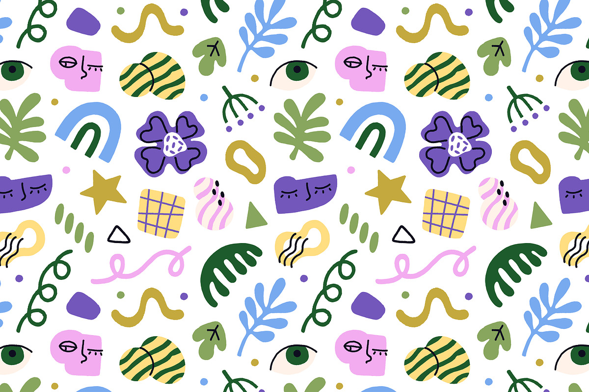 Abstract doodle shapes set, cards, a Decorative Illustration by PaperTrident (Photo 5 of 5)
