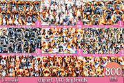 watercolor dog breeds bundle, an Animal Illustration by TanuschArts (Thumbnail 5 of 7)