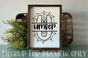Spider Web Halloween Monogram Font, a Symbol Font by Aqua Artistry Creations (Thumbnail 3 of 7)