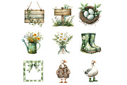 Farmhouse Goose Clipart, an Illustration by Design Market (Thumbnail 3 of 5)
