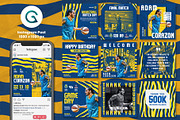 Basketball Social Media Pack, a Social Media Template by Geelator Studio (Thumbnail 2 of 5)