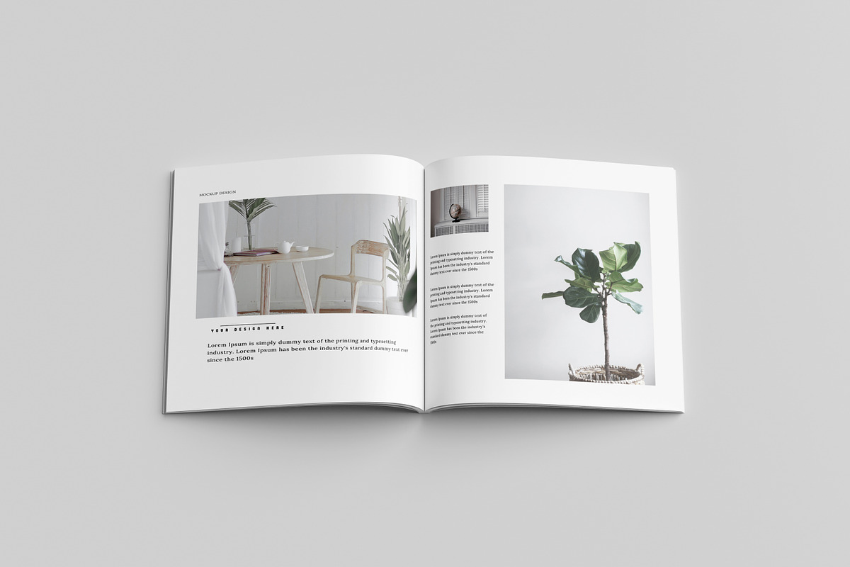 Square magazine mockup, a Magazine Template by Graphic_world89 (Photo 2 of 8)
