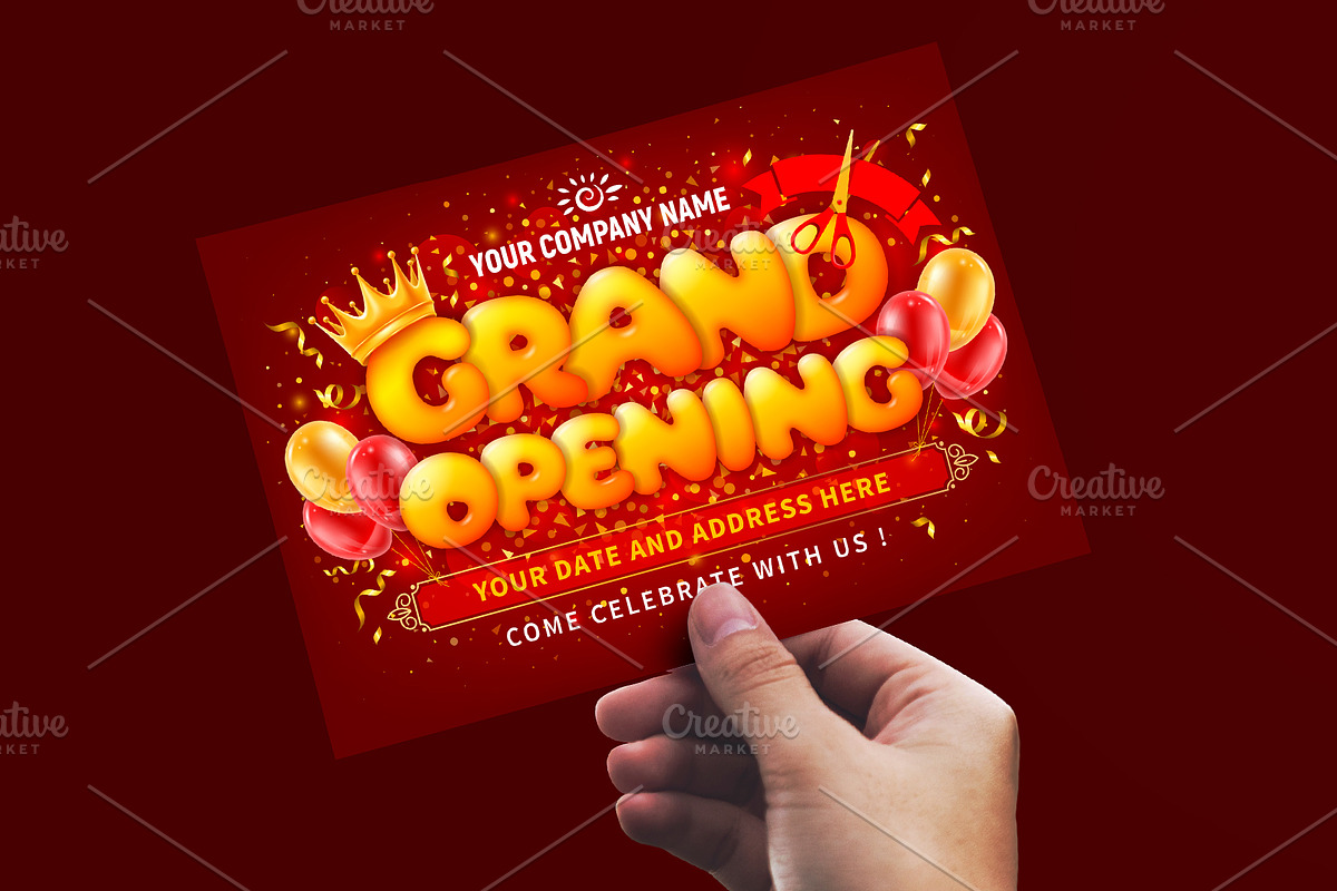 Grand Opening Banner, a Decorative Illustration by Vector beauty (Photo 2 of 3)
