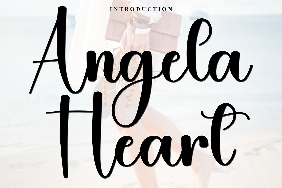 Angela Heart, a Handwritten Font by FreshTypeINK (Photo 1 of 8)