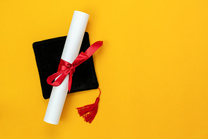 Top view Education background.