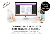Floral Hindu Folded Wedding Program, a Templates & Theme by CWSDesignsTheMapChick (Thumbnail 1 of 5)