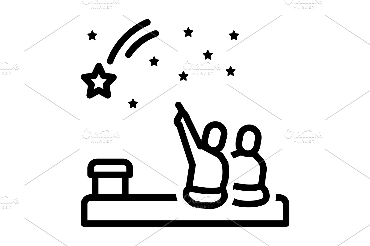 Wishes bolide black icon, an Outline Icon by Creative priyanka