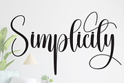 Simplicity | Script Font, a Handwritten Font by Scratchones (Thumbnail 1 of 9)