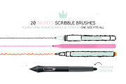 Hand Drawn Scribble Brushes, a Brush Add-On by Side Project (Thumbnail 3 of 7)