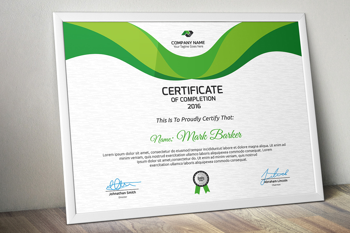 Certificate Word | PSD | AI, a Stationery Template by Curve Design (Photo 2 of 3)