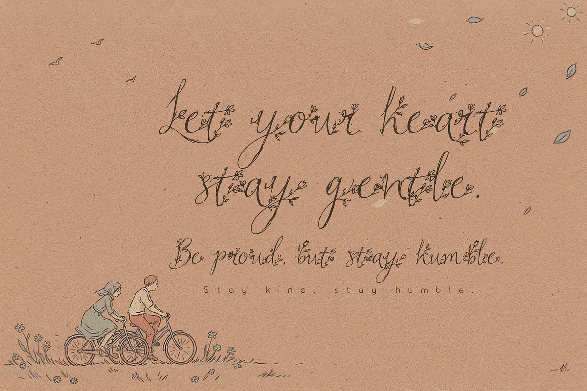WindeRums - Rustic Floral Script, a Script Font by HypeWorksCo (Photo 4 of 15)