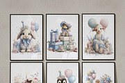 Watercolor Birthday Clipart, Elegant, an Illustration by one-touch (Thumbnail 2 of 3)