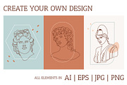 MODERN ANTIQUE vector gods bundle, an Illustration by Lena Nikolaeva (Thumbnail 10 of 14)