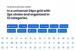 UX Flow & Wireframe Mega Icon Pack