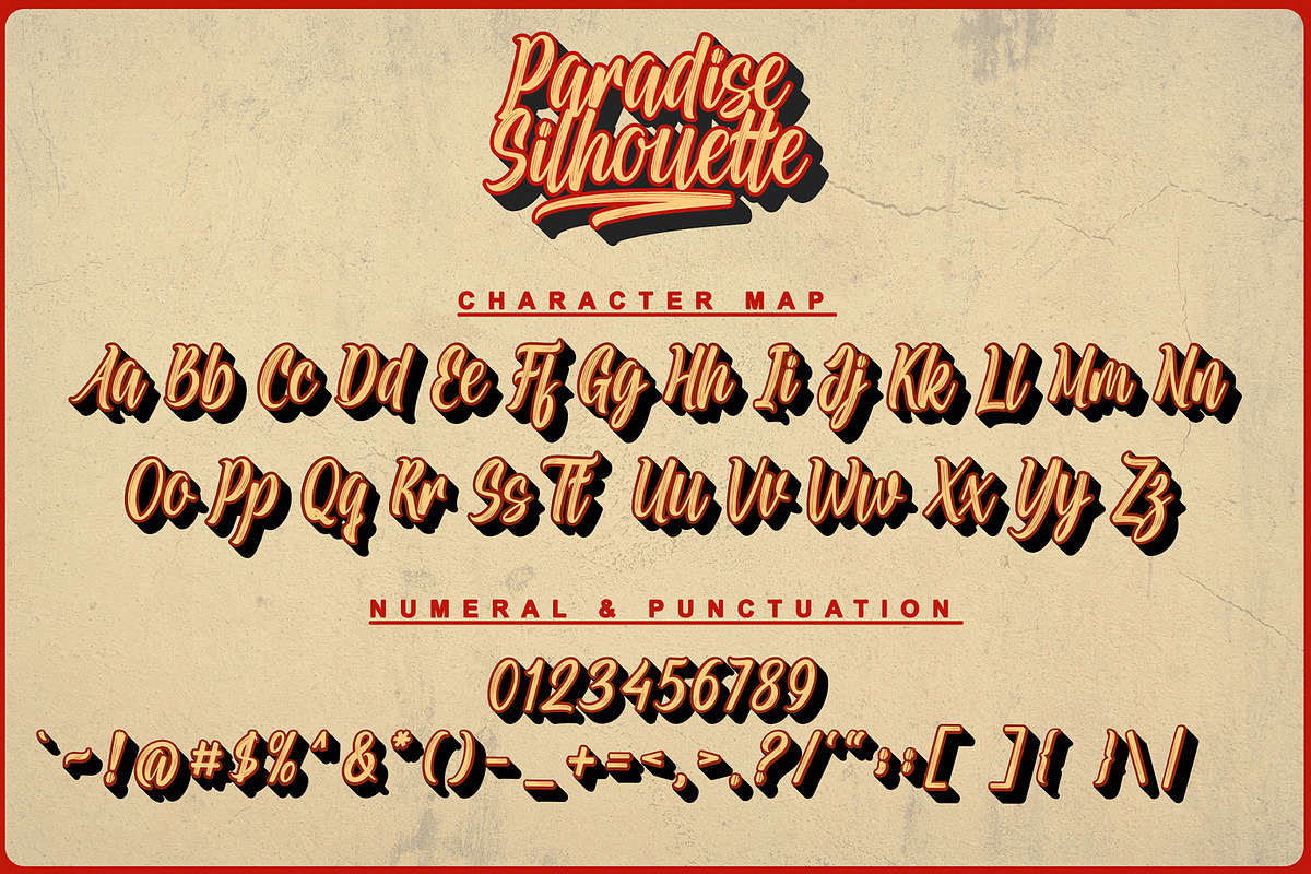 Paradise Silhouette | Handwritten, a Handwritten Font by Aveni Letter Type (Photo 10 of 11)