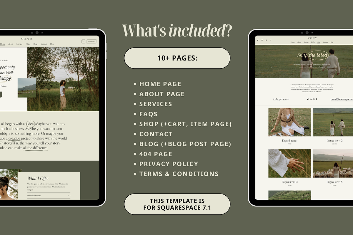 Therapist Squarespace Template, a Squarespace Template by Eden Origin Studio (Photo 4 of 11)