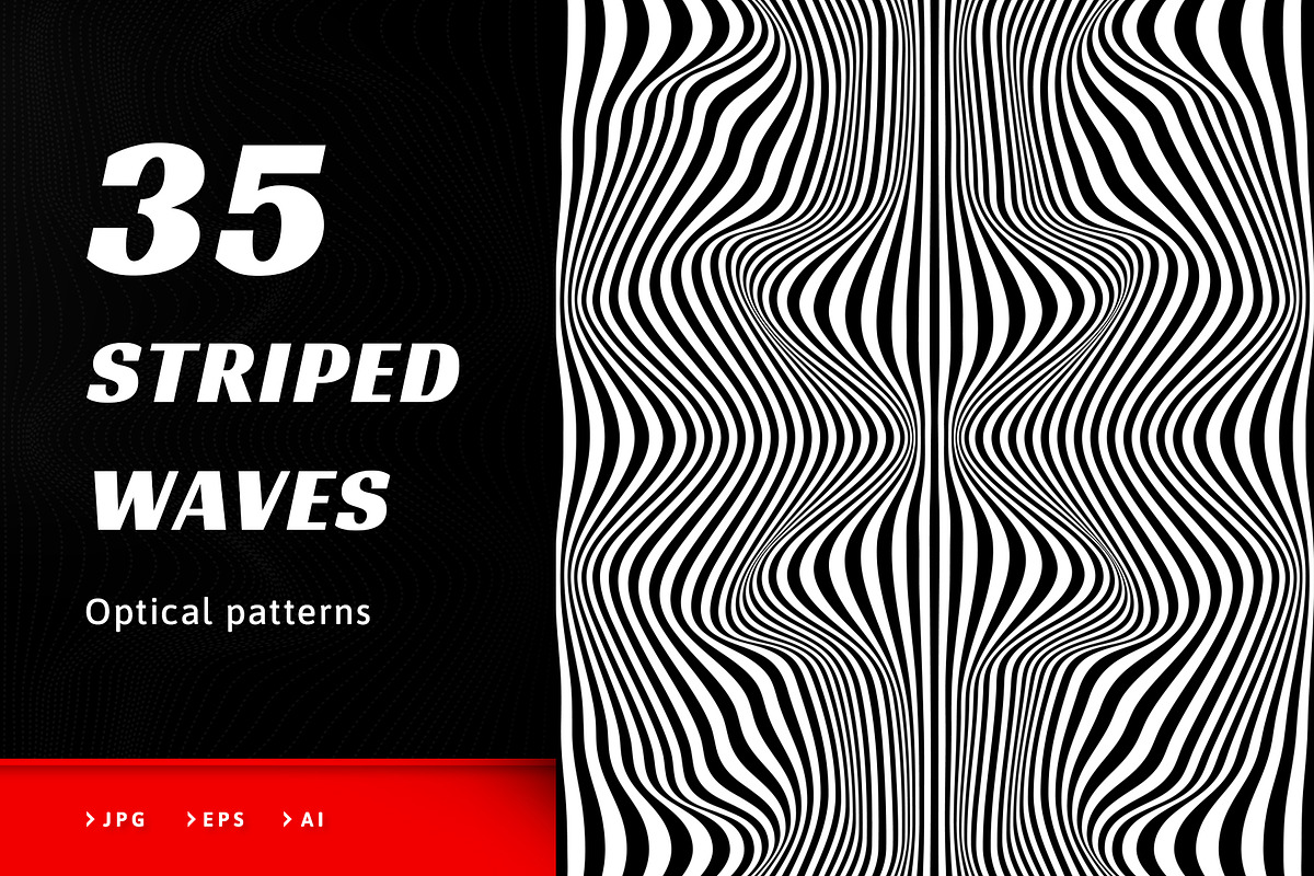 Striped waves, a Pattern Graphic by divin (Photo 1 of 15)