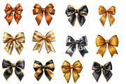 Watercolor New year Bow clipart, an Illustration by Designworld (Thumbnail 3 of 5)