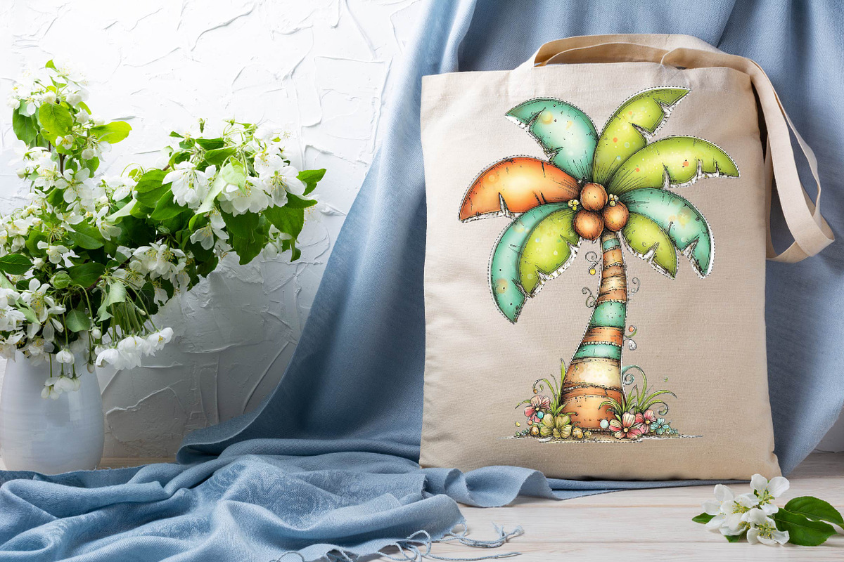Watercolor Summer Beach Clipart Bund, an Illustration by SVGArt (Photo 9 of 9)