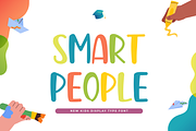 Smart People New Kids Display Font, a Handwritten Font by RT Studio (Thumbnail 1 of 12)