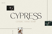 Cypress | A Ligature Sans, a Sans Serif Font by Jen Wagner Co (Thumbnail 1 of 8)