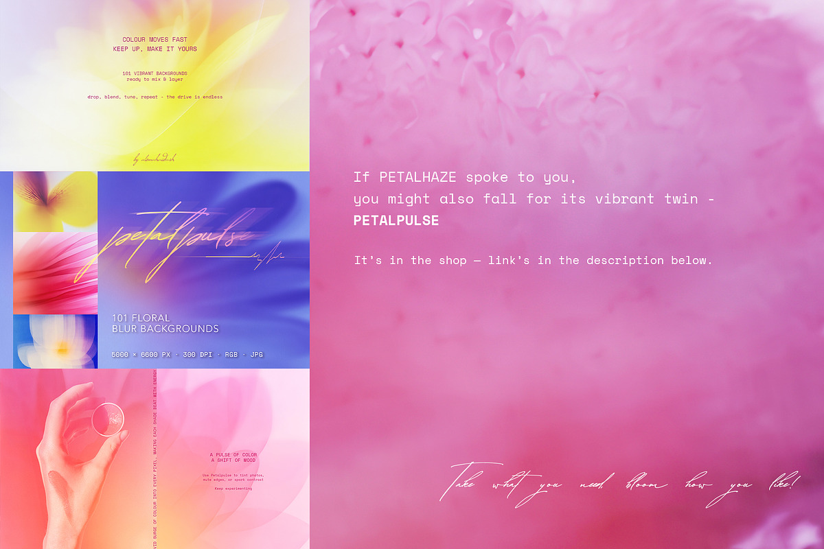 PETAL HAZE: Floral-Blur Backgrounds, a Background Graphic by alonahaidash (Photo 12 of 12)