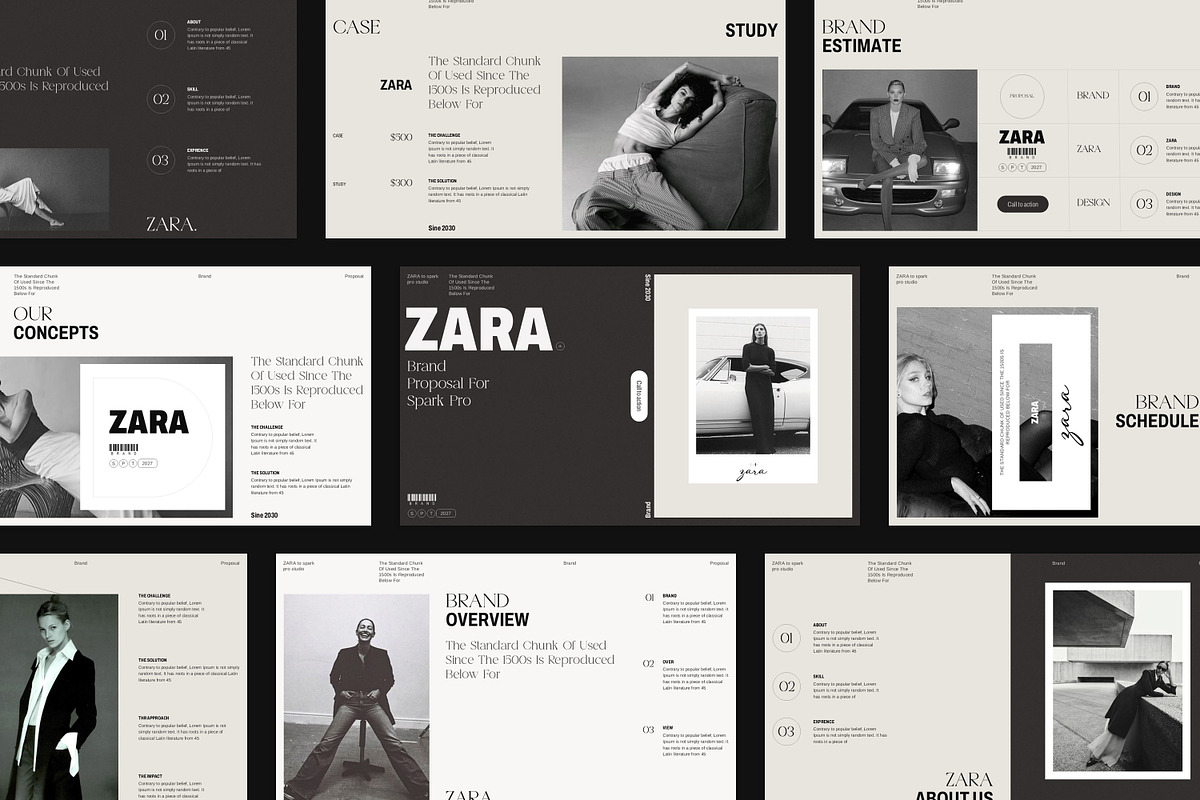 Zara Brand Proposal Presentation Tem, a Presentation Template by SparkPro (Photo 5 of 6)