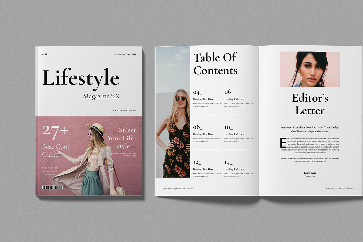 Lifestyle Magazine Template preview 2