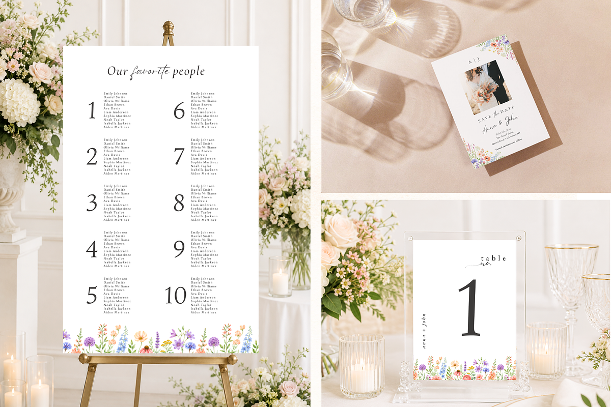 Floral Wedding Bundle for Canva, a Stationery Template by Matisse Studio (Photo 2 of 9)