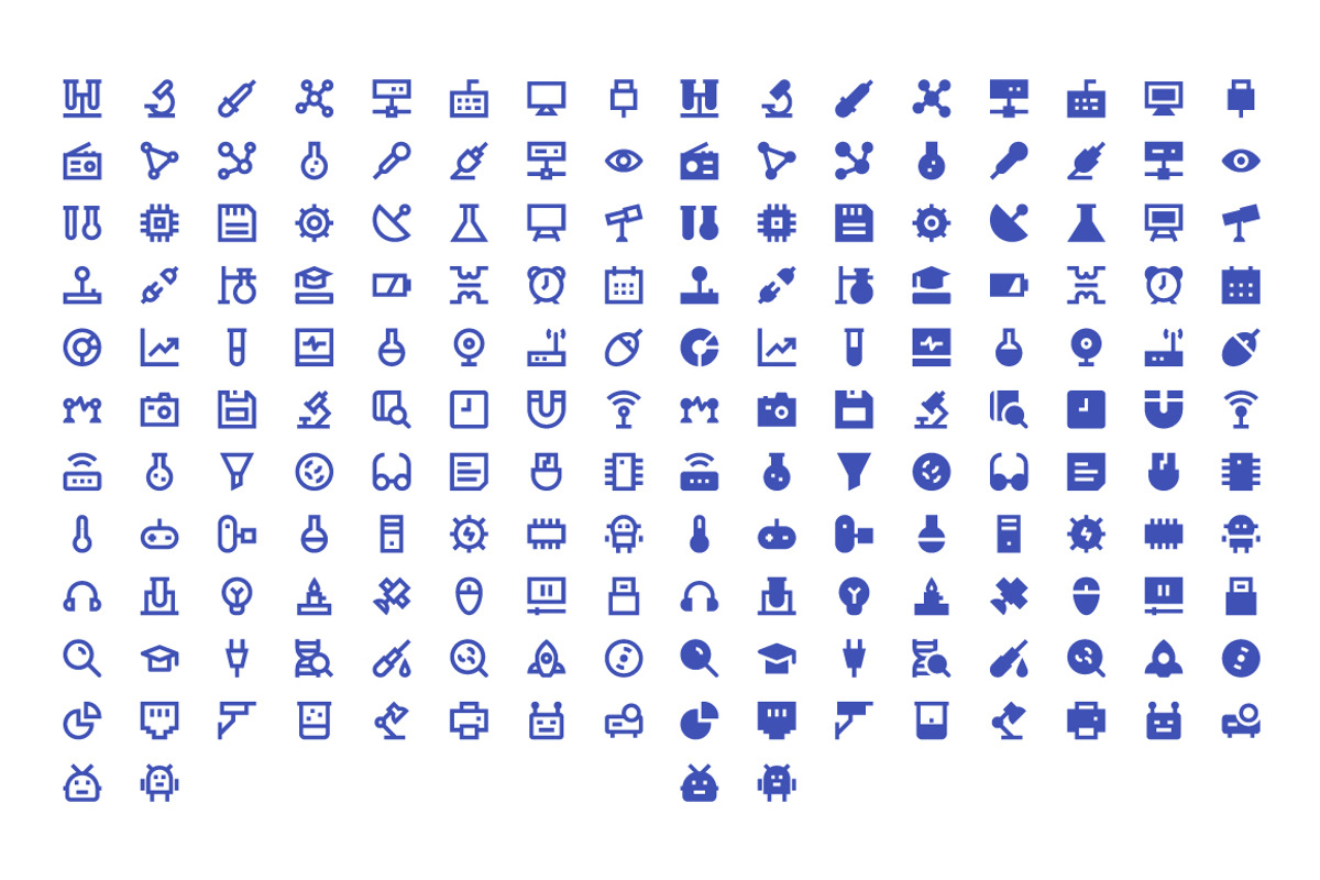 180 Science and Technology Icons, a Solid Icon by Creative Stall (Photo 2 of 5)