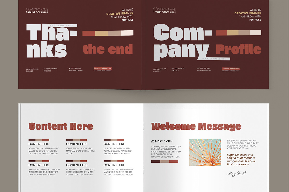 Company Profile Brochure Template preview 2
