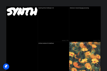 Synth Journal - Framer template, a Websites & App Template by antrdnv