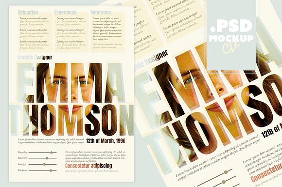 Creative A4 Resume Layout